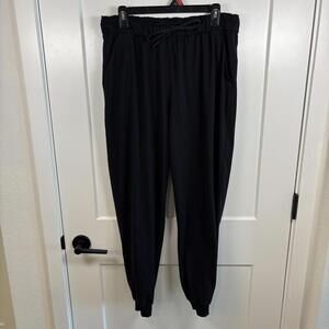 Lululemon Keep Moving Jogger Women’s Size 12 Black Luxtreme Pull On High Rise